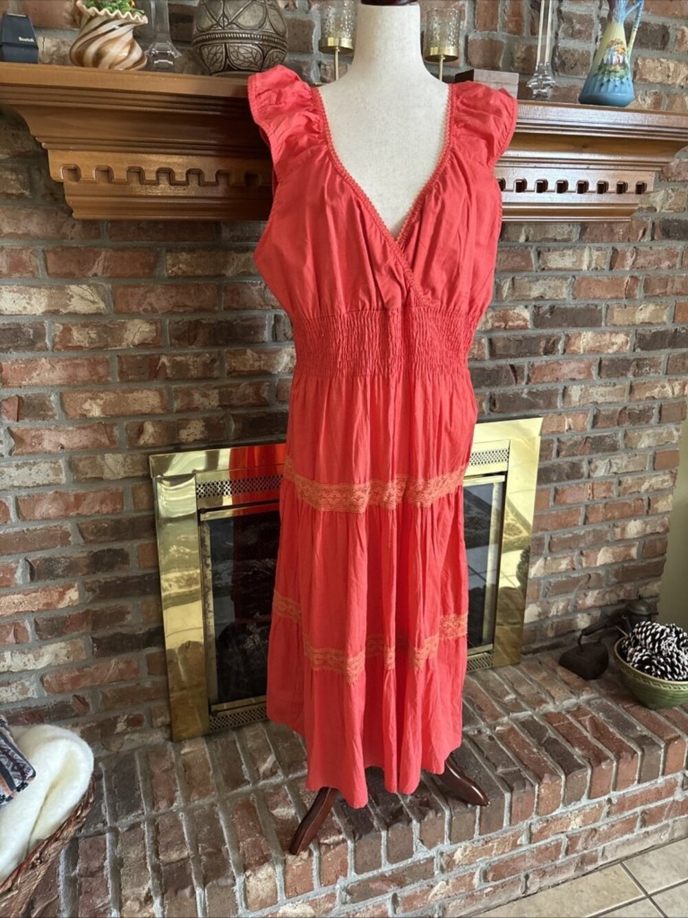 speed control new york dress Coral Maxi Size 3X NWT - Picture 2 of 8